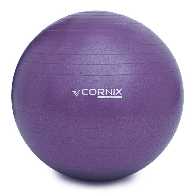М'яч для фітнесу (фітбол) Cornix 75 см Anti-Burst XR-0027 Violet