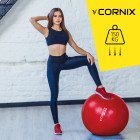 М'яч для фітнесу (фітбол) Cornix 75 см Anti-Burst XR-0028 Red