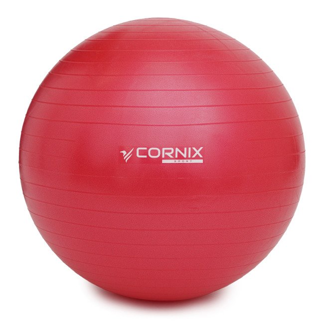 М'яч для фітнесу (фітбол) Cornix 85 см Anti-Burst XR-0252 Red
