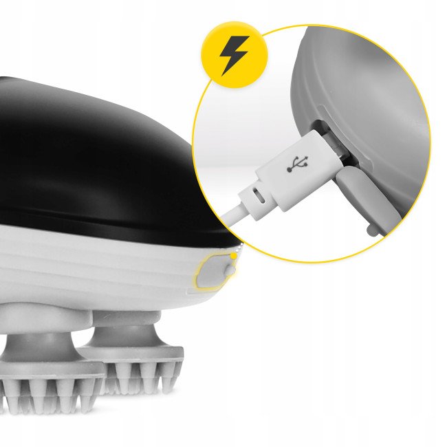 Електричний масажер для голови 4FIZJO Smart Head Massager Black (P-5907739319517)