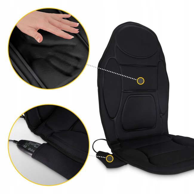 Масажна накидка 4FIZJO Pro з підігрівом Black (P-5905973404082)