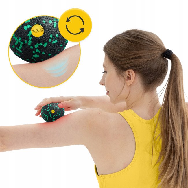 Масажний м'яч 4FIZJO EPP Ball 12 Black/Green (P-5907222931264)
