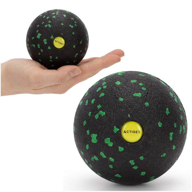 Масажний м'яч Actiget EPP 8 см ACT0096 Black/Green
