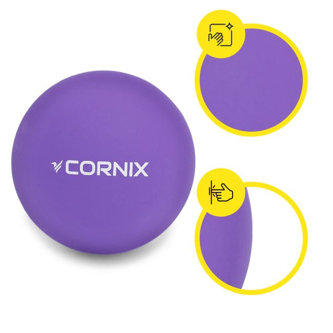Масажний м'яч Cornix Lacrosse Ball 6.3 см XR-0119 Purple