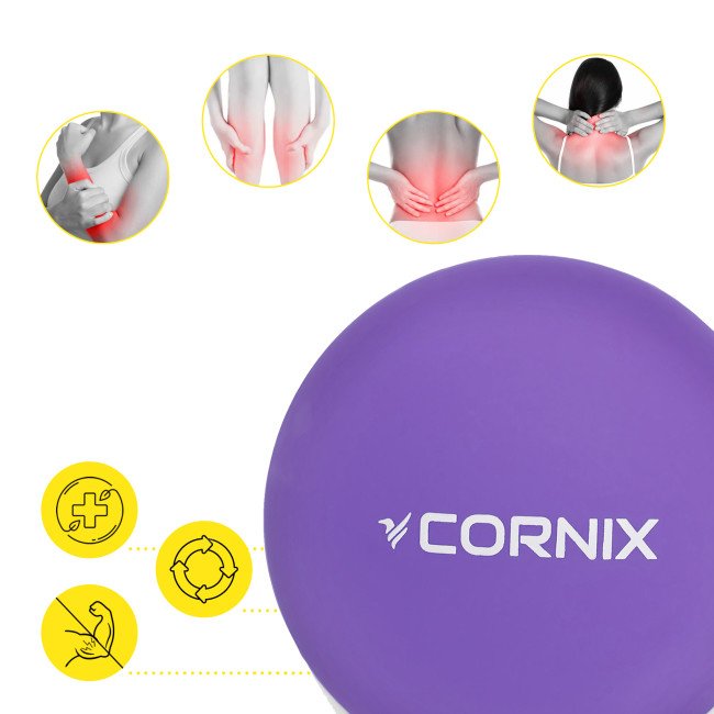 Масажний м'яч Cornix Lacrosse Ball 6.3 см XR-0119 Purple