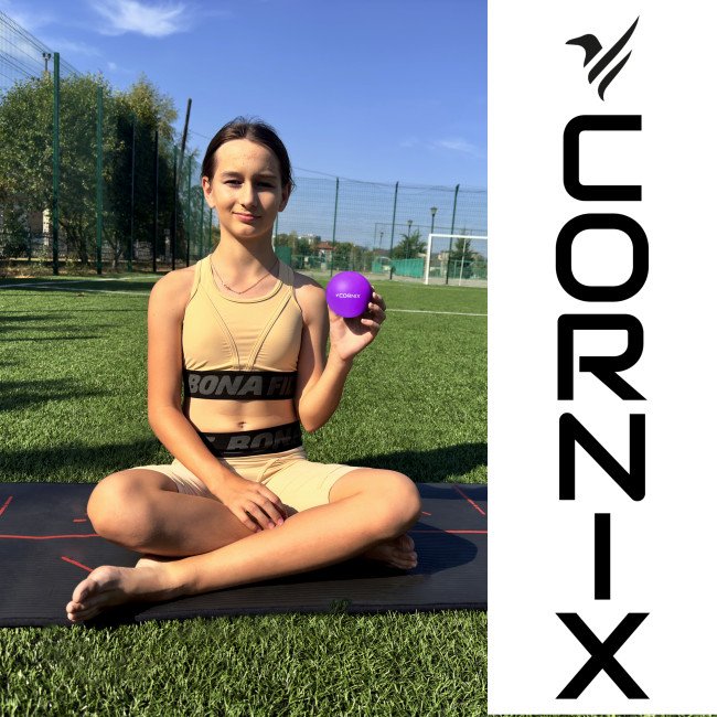 Масажний м'яч Cornix Lacrosse Ball 6.3 см XR-0119 Purple