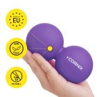 Масажний м'яч Cornix Lacrosse DuoBall 6.3 x 12.6 см XR-0114 Purple