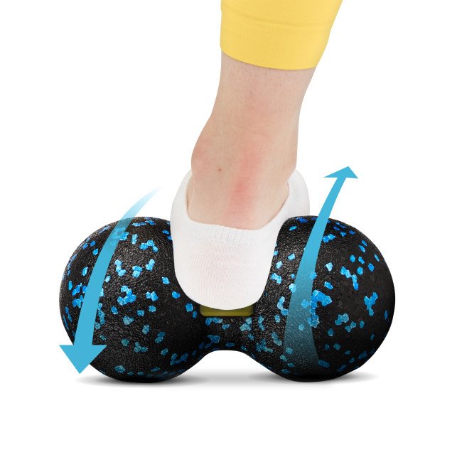 Масажний м'яч подвійний 4FIZJO EPP DuoBall 12 Black/Blue (P-5907222931349)
