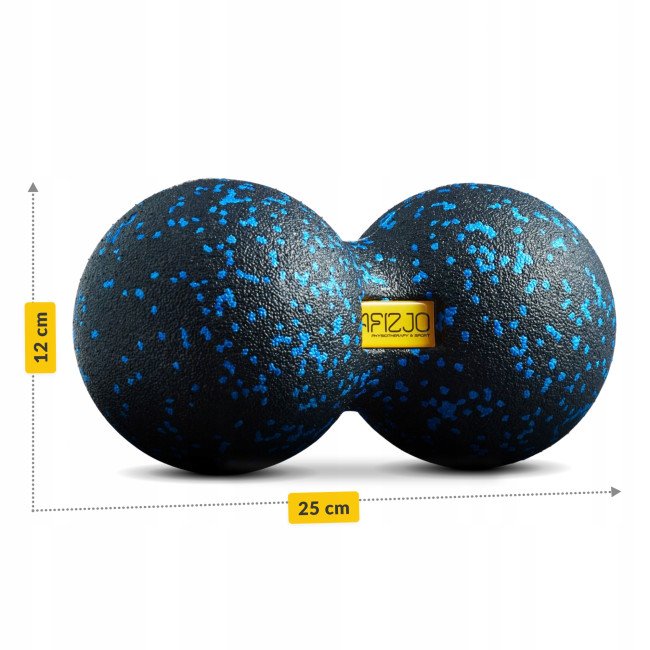 Масажний м'яч подвійний 4FIZJO EPP DuoBall 12 Black/Blue (P-5907222931349)