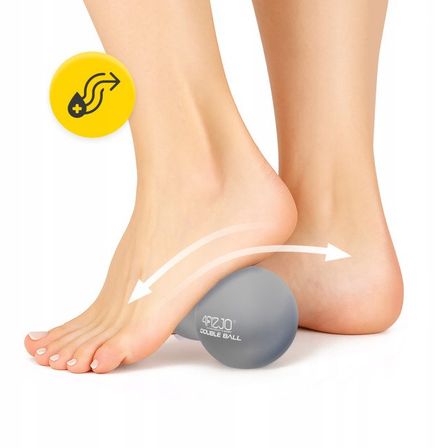 Масажний м'яч подвійний 4FIZJO Lacrosse Double Ball 6.5 x 13.5 см Grey (P-5907739314345)