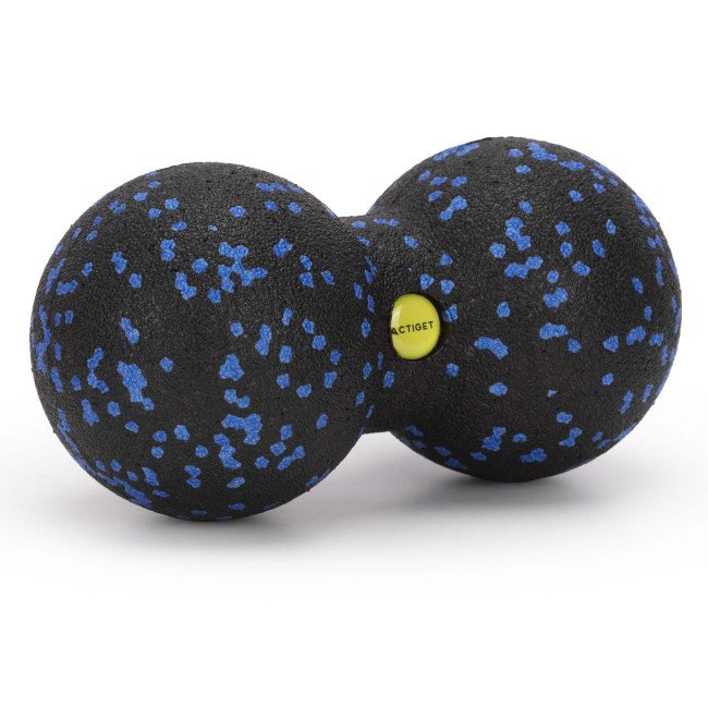Масажний м'яч подвійний Actiget EPP 8 x 16 см ACT0097 Black/Blue