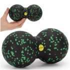 Масажний м'яч подвійний Actiget EPP 8 x 16 см ACT0098 Black/Green