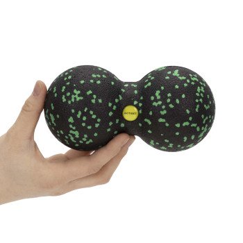 Масажний м'яч подвійний Actiget EPP 8 x 16 см ACT0098 Black/Green