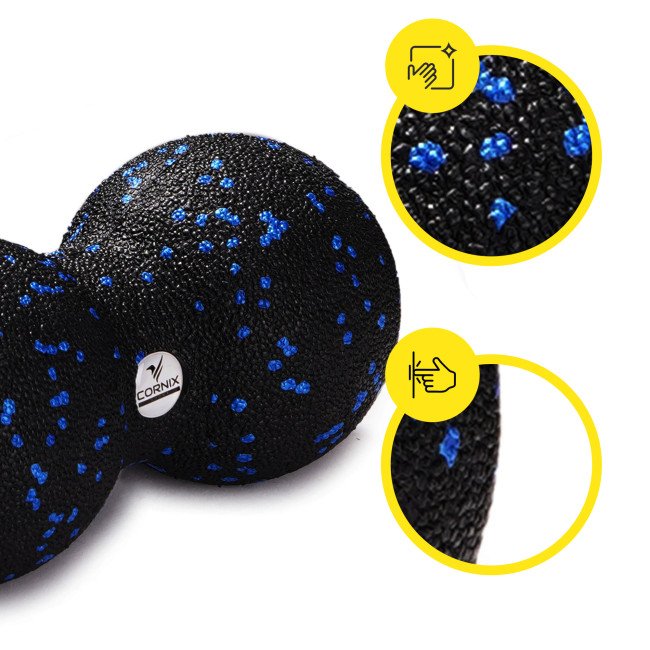 Масажний м'яч подвійний Cornix EPP DuoBall 8 x 16 см XR-0122