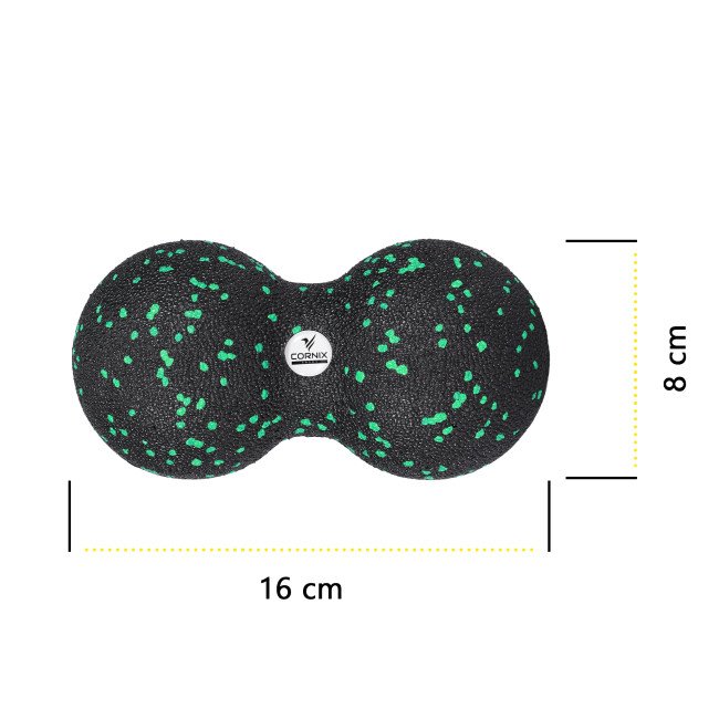 Масажний набір Cornix (Ball 8 см, Duoball 8 х 16 см та Foam Roller 30 х 15 см) XR-0079