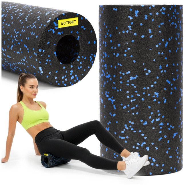 Масажний ролик Actiget EPP 29.5 x 15 см (валик, роллер) ACT0093 Black/Blue