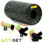 Масажний ролик Actiget EPP 29.5 x 15 см (валик, роллер) ACT0094 Black/Green
