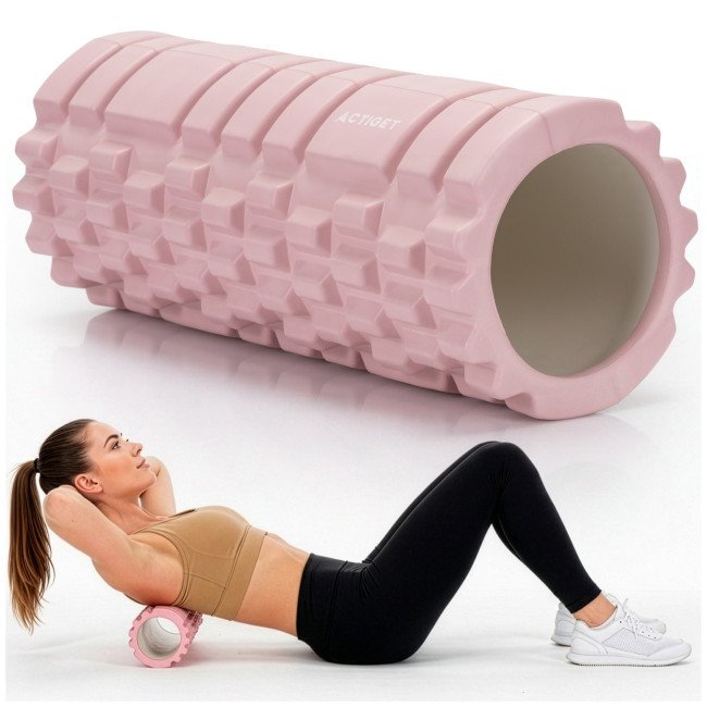 Масажний ролик Actiget EVA 33 x 13.5 см (валик, роллер) ACT0030 Light Pink