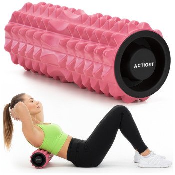 Масажний ролик Actiget EVA 33 x 13 см (валик, роллер) ACT0100 Pink