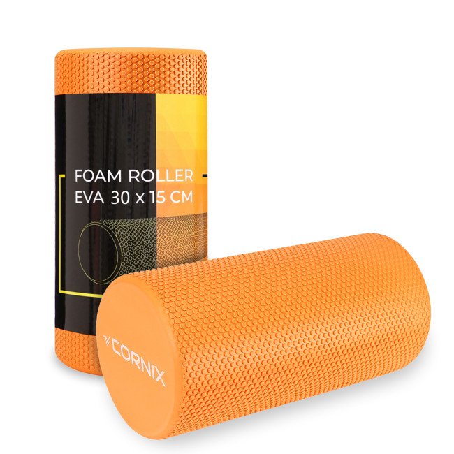 Масажний ролик Cornix EVA+ 30 x 15 см (валик, роллер) XR-0297 Orange