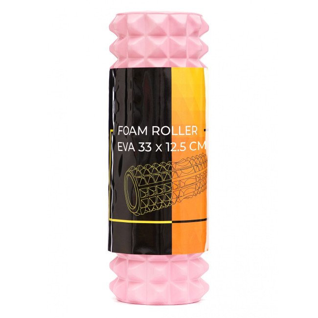 Масажний ролик Cornix EVA 33 x 12.5 см (валик, роллер) XR-0326 Light Pink