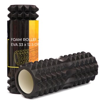 Масажний ролик Cornix EVA 33 x 12.5 см (валик, роллер) XR-0329 Black