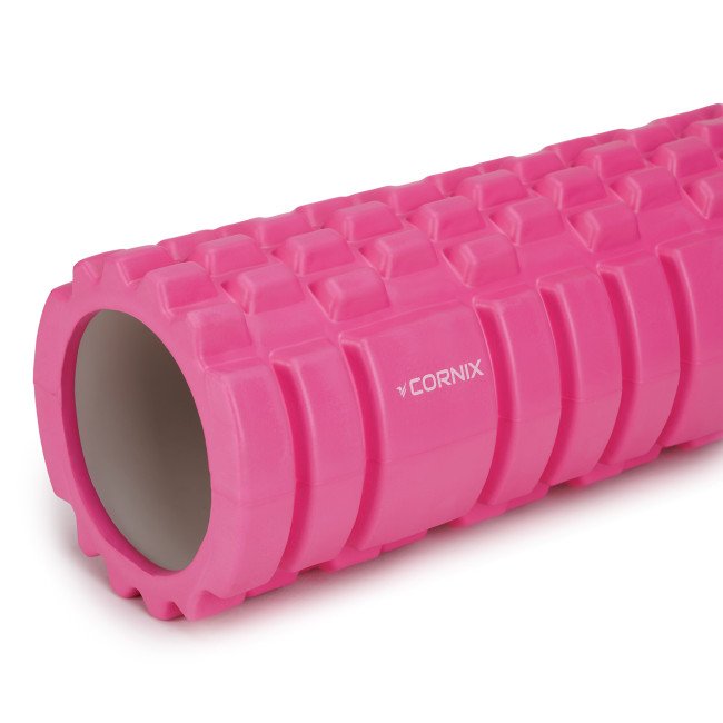 Масажний ролик Cornix EVA 33 x 14 см (валик, роллер) XR-0031 Pink