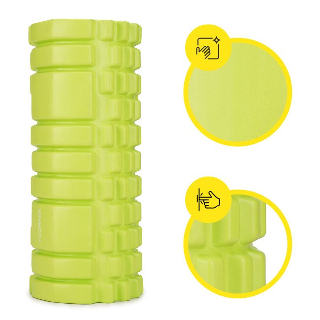 Масажний ролик Cornix EVA 33 x 14 см (валик, роллер) XR-0034 Green