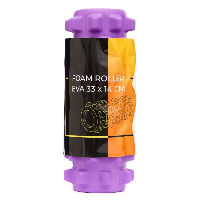 Масажний ролик Cornix EVA 33 x 14 см (валик, роллер) XR-0322 Violet