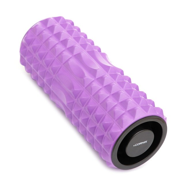 Масажний ролик Cornix EVA 33 x 14 см (валик, роллер) XR-0338 Violet