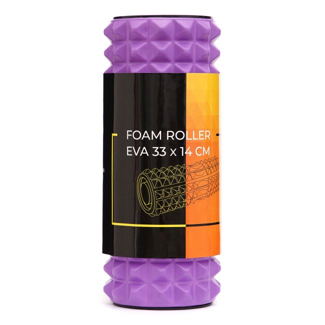 Масажний ролик Cornix EVA 33 x 14 см (валик, роллер) XR-0338 Violet