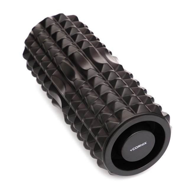 Масажний ролик Cornix EVA 33 x 14 см (валик, роллер) XR-0341 Black