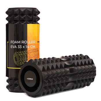 Масажний ролик Cornix EVA 33 x 14 см (валик, роллер) XR-0341 Black