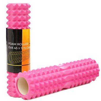Масажний ролик Cornix EVA 45 x 12.5 см (валик, роллер) XR-0332 Pink
