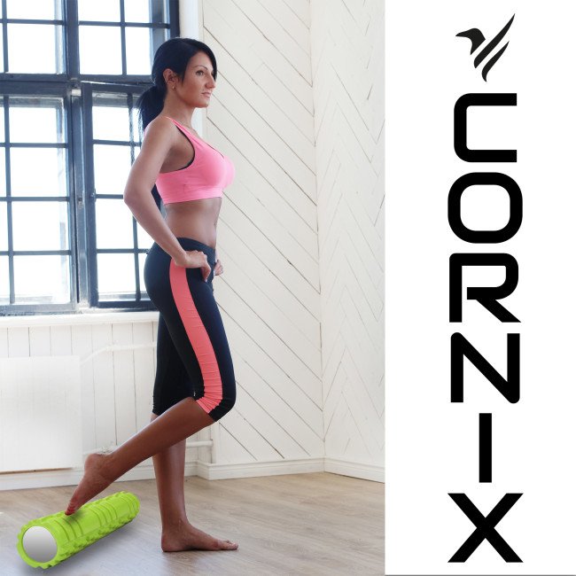 Масажний ролик Cornix EVA 45 x 14 см (валик, роллер) XR-0040 Green