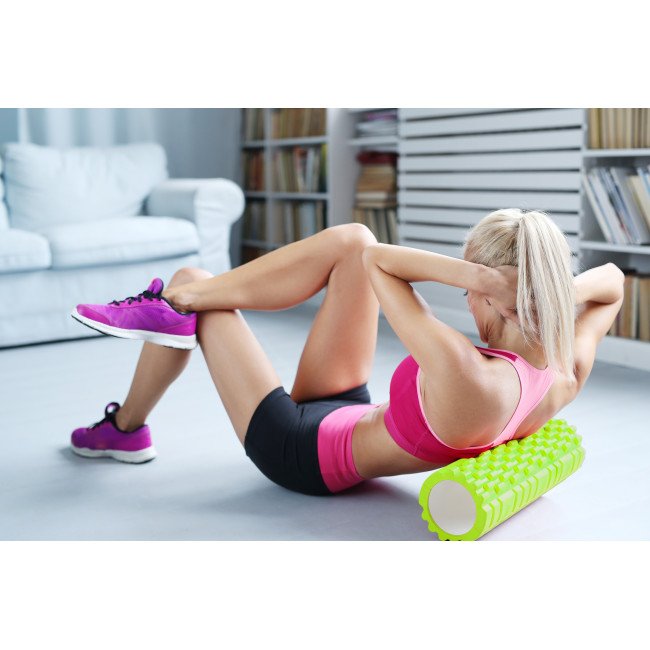 Масажний ролик Cornix EVA 45 x 14 см (валик, роллер) XR-0040 Green