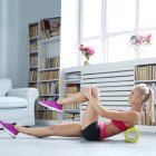 Масажний ролик Cornix EVA 45 x 14 см (валик, роллер) XR-0040 Green