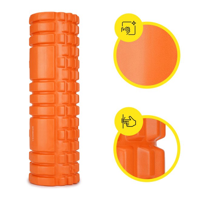 Масажний ролик Cornix EVA 45 x 14 см (валик, роллер) XR-0041 Orange