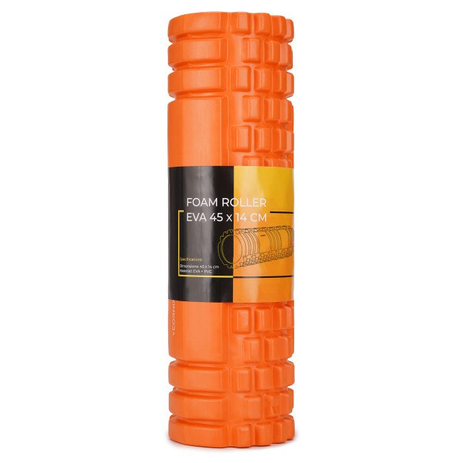 Масажний ролик Cornix EVA 45 x 14 см (валик, роллер) XR-0041 Orange
