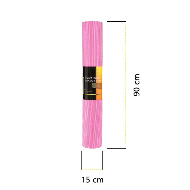 Масажний ролик Cornix EVA+ 90 x 15 см (валик, роллер) XR-0313 Pink