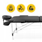 Масажний стіл складний 4FIZJO Massage Table Alu W60 Black (P-5907739318374)