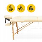 Масажний стіл складний 4FIZJO Massage Table Wood W60 Beige (P-5907739318350)
