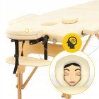 Масажний стіл складний 4FIZJO Massage Table Wood W60 Beige (P-5907739318350)
