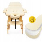 Масажний стіл складний 4FIZJO Massage Table Wood W60 Beige (P-5907739318350)