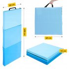 Мат гімнастичний складний 4FIZJO 180 x 60 x 5 см Blue/Sky Blue (P-5907739319685)