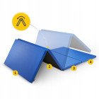Мат гімнастичний складний 4FIZJO XL 240 x 120 x 5 см Blue (P-5907739319715)