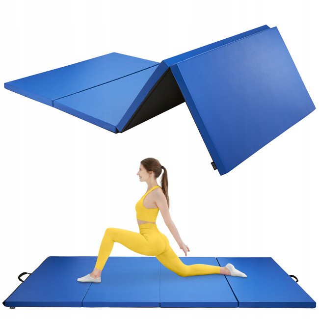 Мат гімнастичний складний 4FIZJO XL 240 x 120 x 5 см Blue (P-5907739319715)