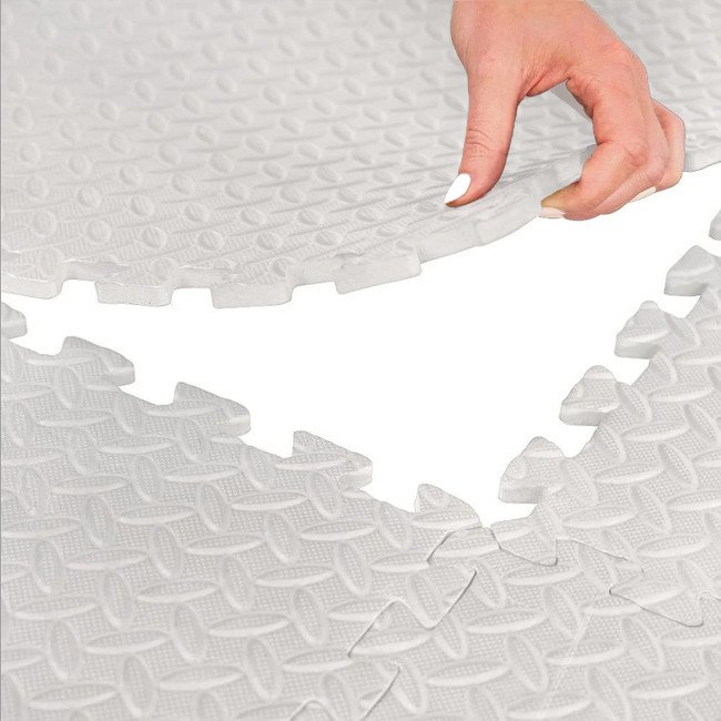 Мат-пазл (ластівчин хвіст) Cornix Mat Puzzle EVA 120 x 120 x 1 cм XR-0233 White