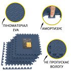 Мат-пазл (ластівчин хвіст) Cornix Mat Puzzle EVA 120 x 120 x 1 cм XR-0239 Navy Blue