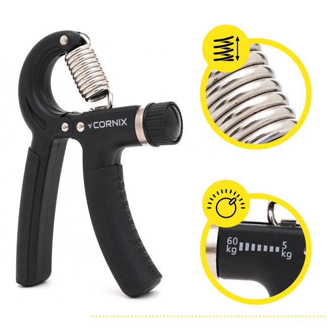Набір еспандерів Cornix Hand Grip Workout Kit 5 шт XR-0269 Black